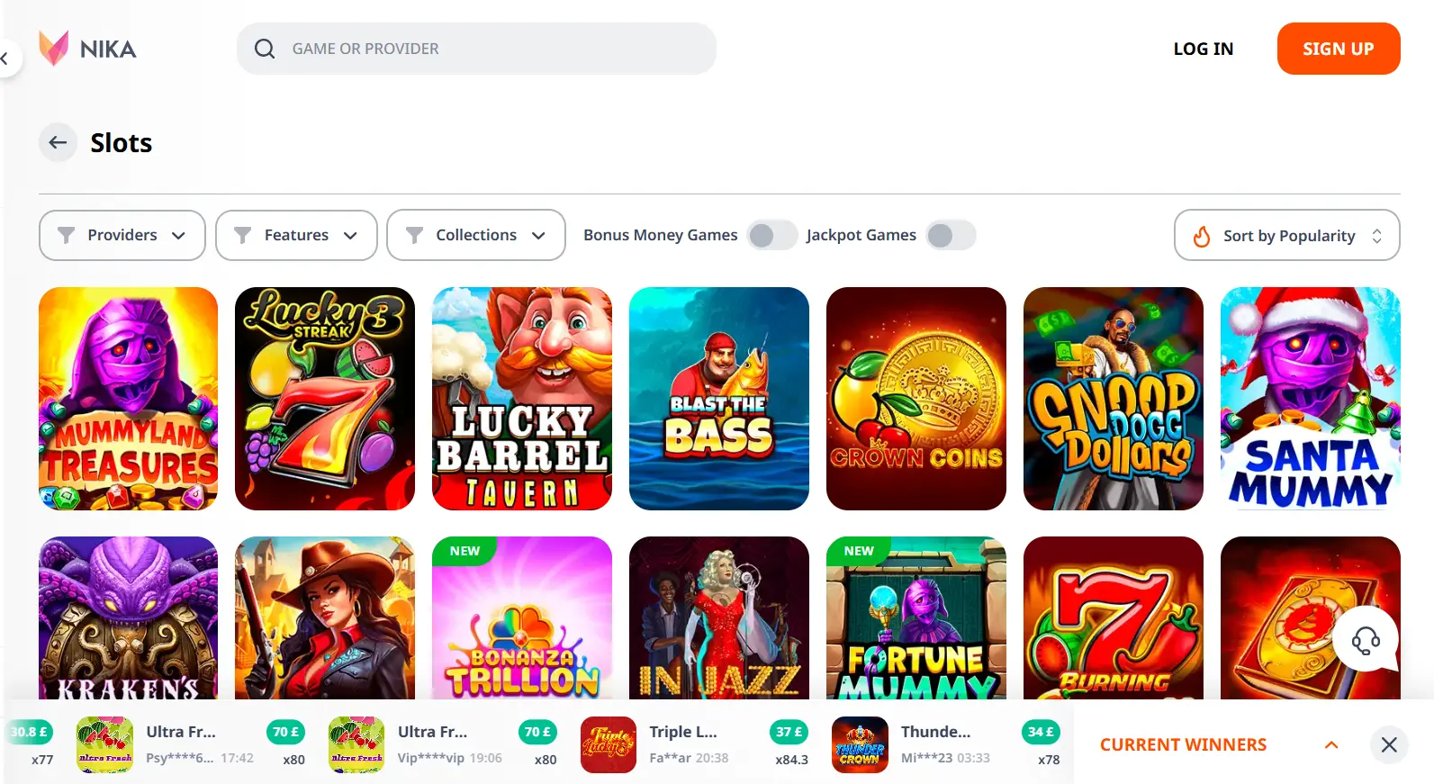 Speel bij Nika Casino image 3